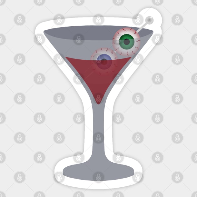 Eyeball Cocktail Sticker by inatorinator